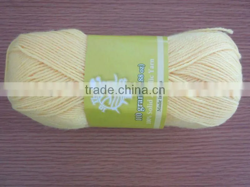 hand knitting acrylic yarn 100%