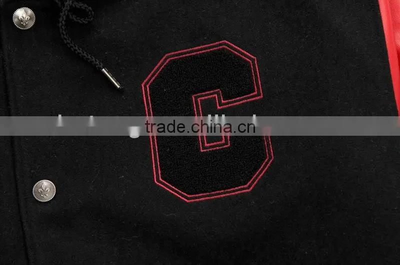 man wool varsity winter jacket coat
