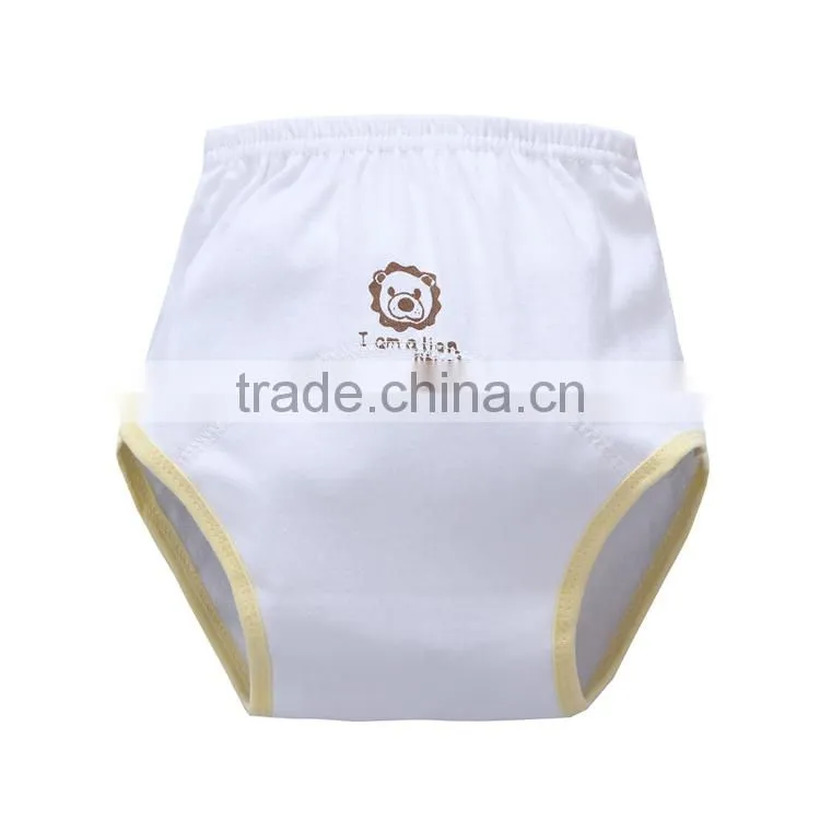 lovely cartoon animal design 3 layers printed waterproof pure cotton baby diaper