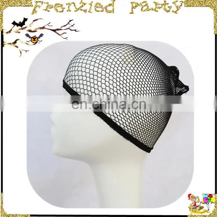 Snood Nylon Stretch Mesh Black Unisex Stocking Wig Caps FGWA-1003