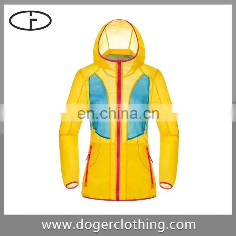 Cheapest price color long sleeve hooded women long jacket