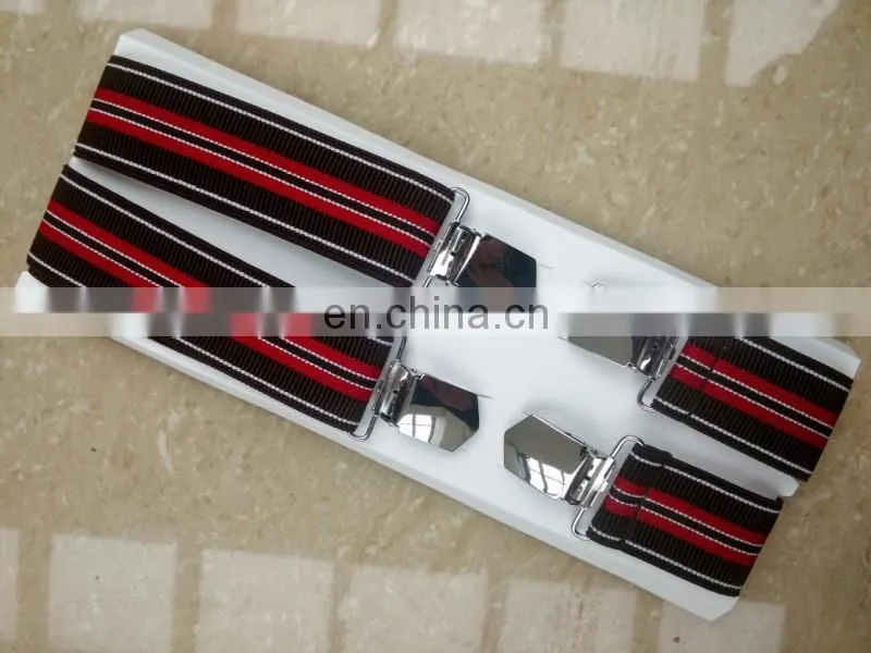 Germany and UK customer design high quality heavy clips men suspenders pants suspenders