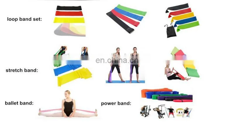 Yoga Workout Elastic Nylon Ballet Stretch Strap Band with 10 Flexible Loops