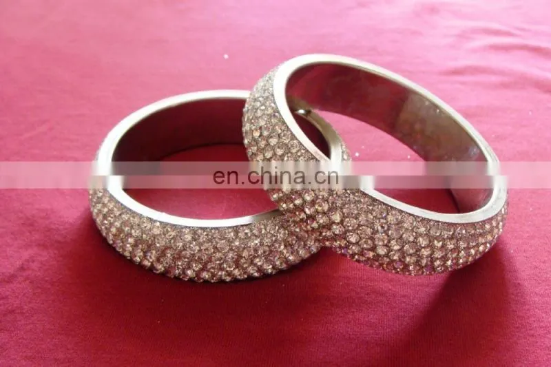 Handmade Indian Lac Stone Crystal bangles
