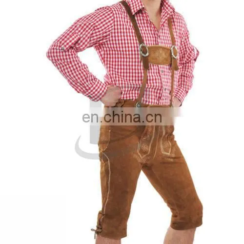 Leather shorts Authentic German Bavarian Oktoberfest Trachten Short Kurze (Bavaria Clothing)