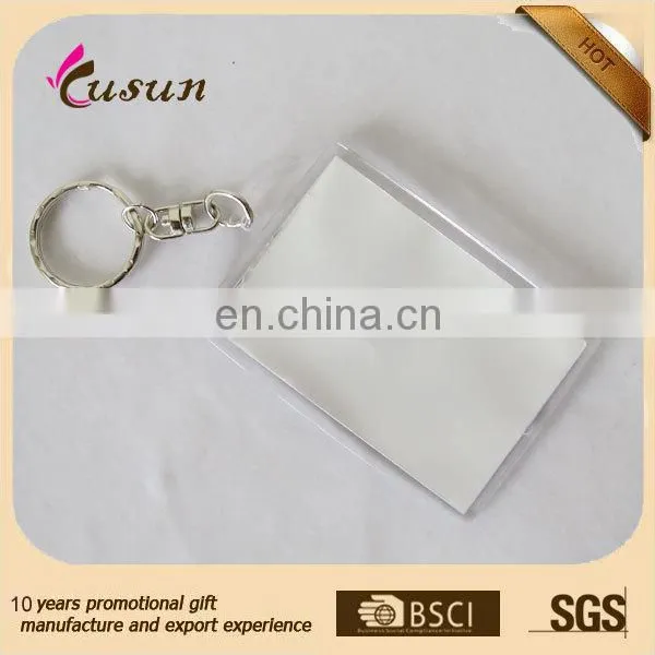 High quality blank acrylic plastic keychain
