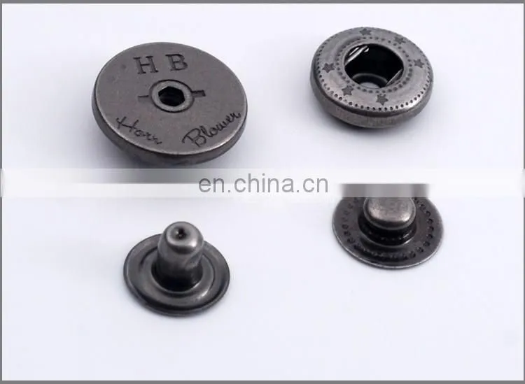 Custom Logo Metal Press Snap Button BM10170