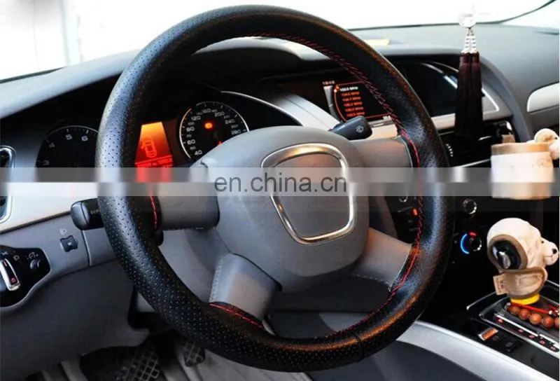 Hand Sewn Car Steering Wheel Sets Manufacturers Selling Universal For All Cars Real Leather Car Steering Wheel Cover