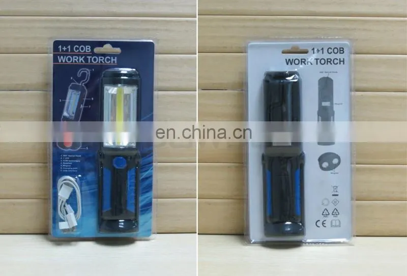 360 Rotation Adjusting Camping Hook Hanging COB LED Magnetic Working Light