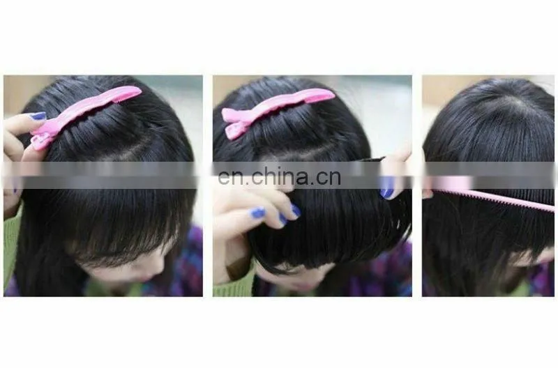 Hot beauty human hair fringe with clips, hair bang