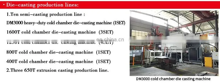 china custom low price aluminum casting machine components with cnc machining