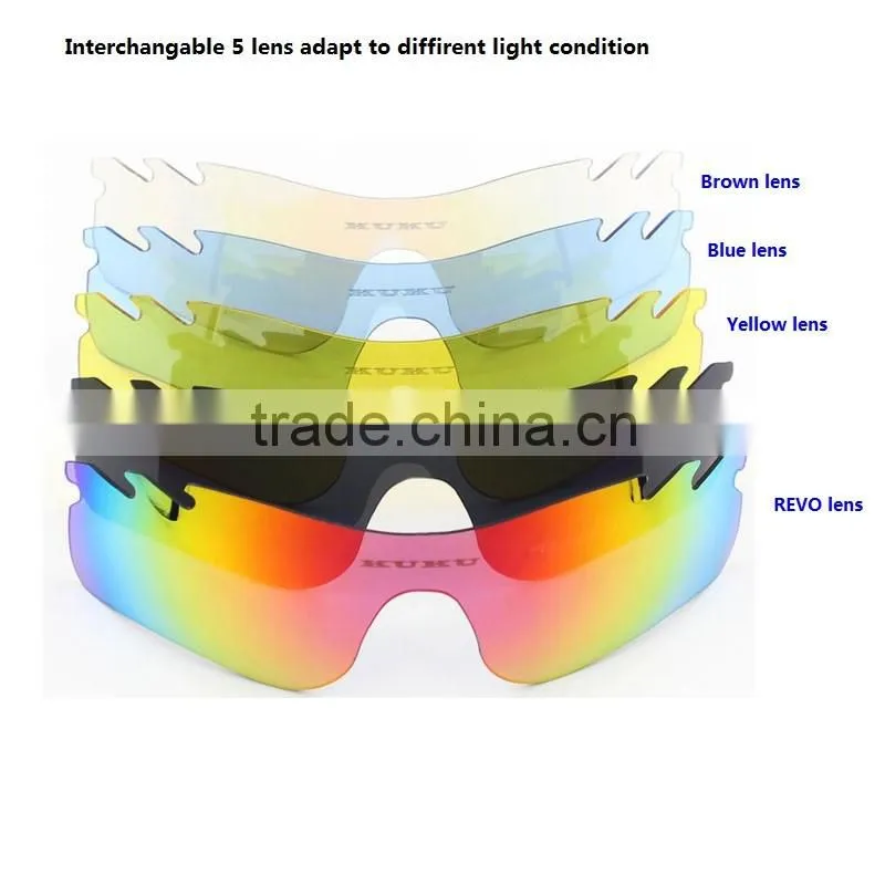 Factory Wholesale OEM UV400 Polarized Outdoor Sport Sun Glass Riding Cycling Glasses