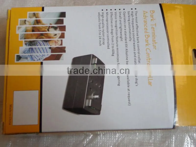 2014New arrival! Anti Bark No Barking Shock Dog Training Collar Automatic Collar Bark Terminator