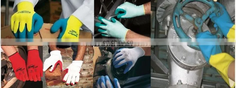 China Long Cuff Unlined Latex Rubber Crinkle Dipped Wholesale Work Gloves for Fishing Industry