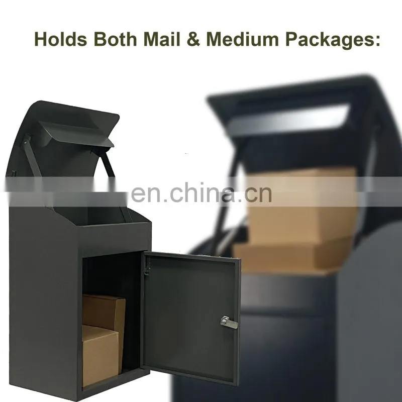 Wall Mount Locking Drop Box Steel Mailbox Anti-theft Design