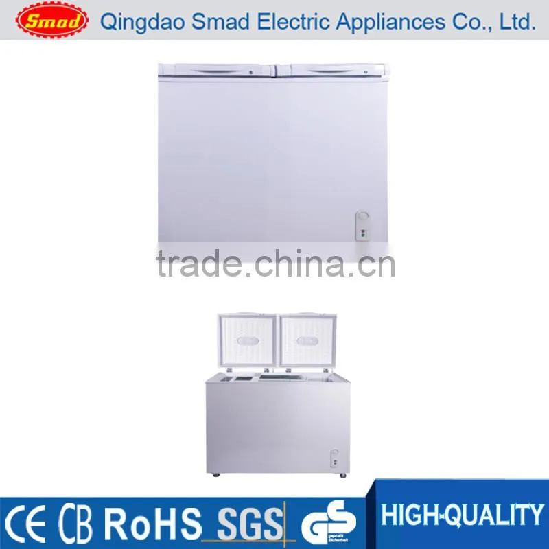 Large capacity 500l-1000L double doors top open deep chest freezer