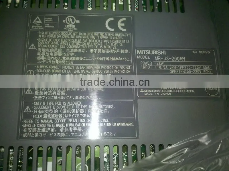 MR-J3-200A Mitsubishi servo motor & driver & amplifier MR-J3-200AN