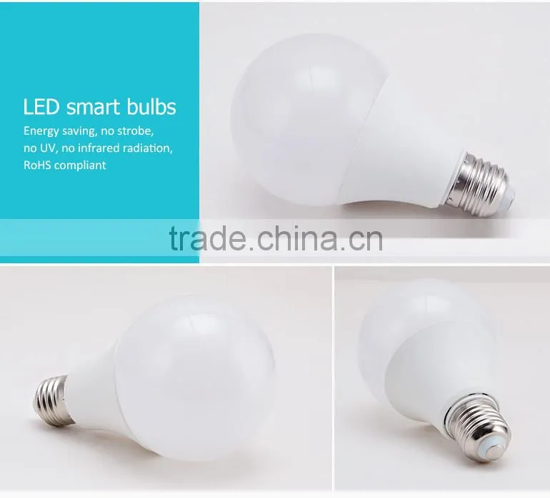 2015 new dimminble color changable rechargeable bluetooth led bulb for smart home with APP