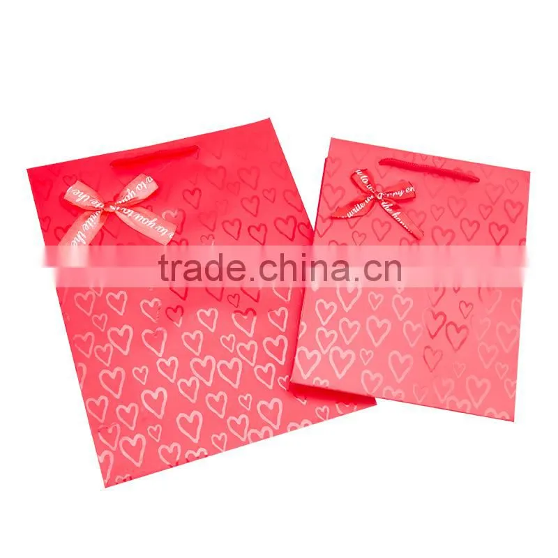paper bag retail aluminium foil coating wedding gift paper bag