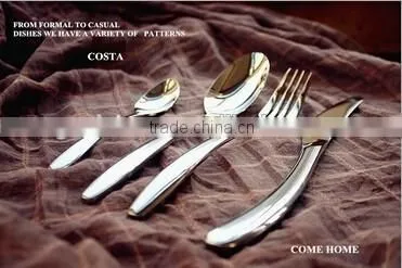 4pcs Stainless Steel Cutlery set with elegent design for wedding anniversary