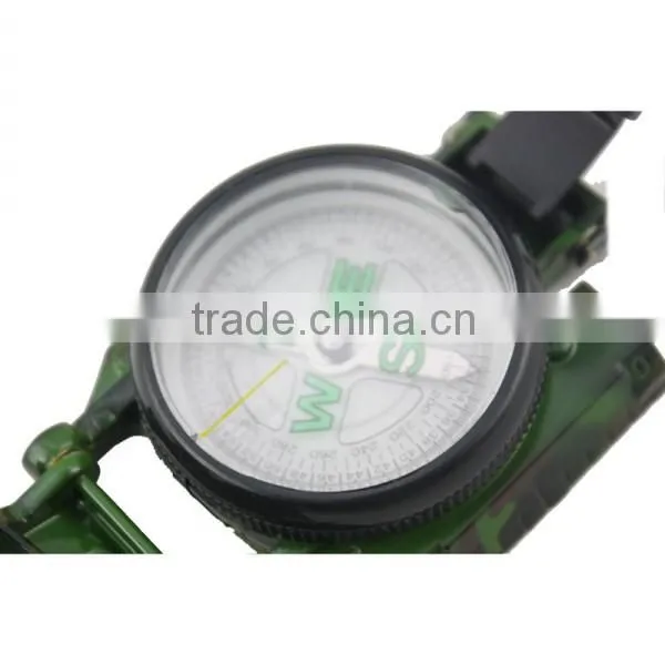 Camouflage military lensatic compass