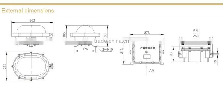 BFC8920 dustproof explosion proof floodlight