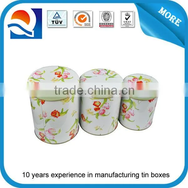 Round 2 pieces tin box set for multiple use