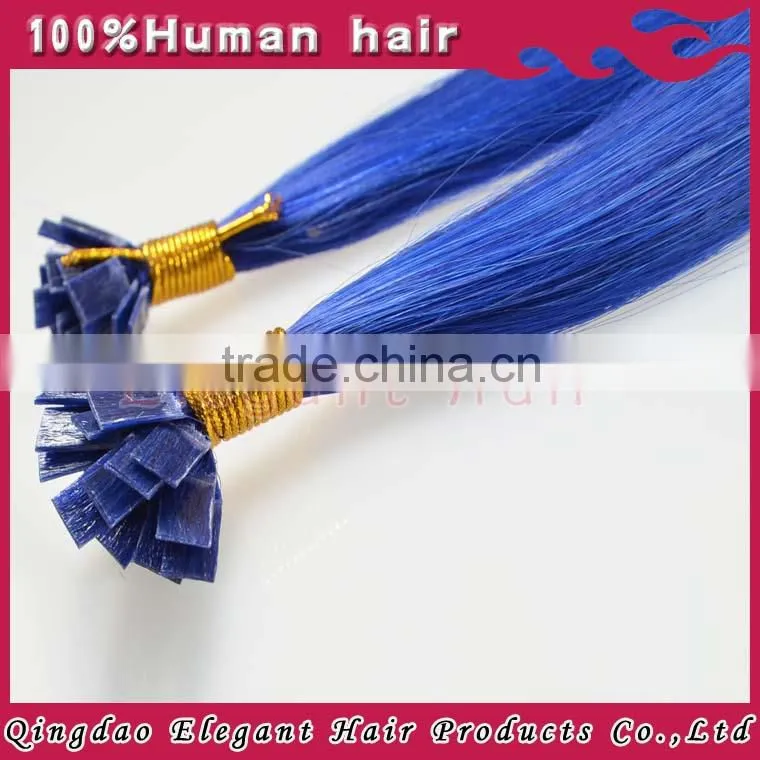 2015 brazilian virgin human hair extension with America glue top quality fusion hair Flat tip