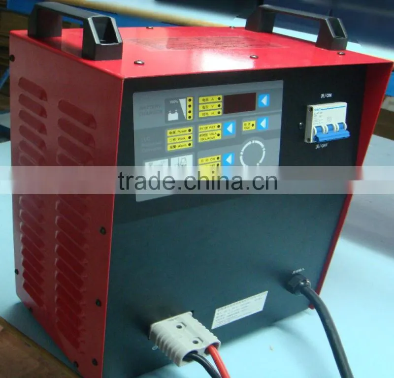 Full Automatic intelligent battery charger AC220V/50Hz/DC24V/120A industrial lead-acid battery charger for folklift
