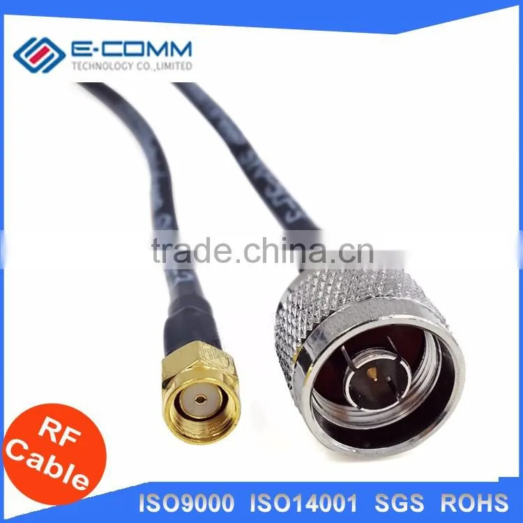 China supplier N female 4-hole panel to SMA Male RA pigtail cable RG405.086