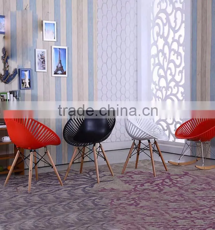 Creative Leisure Comfortable Hollow Backrest Bistro Chair Office Round Chair