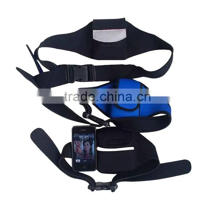 Factory Custom Neoprene Belt Pouch, sports running Neoprene Waist Pouch