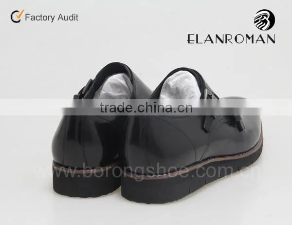 New arrive double monk strap leather male formal shoes