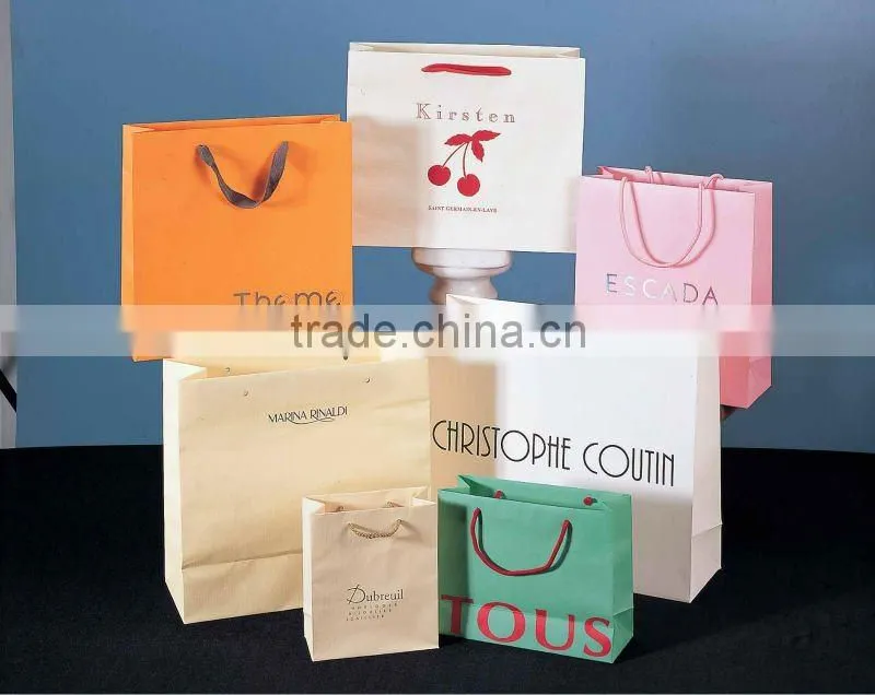 Customized high quality bulk gift bags