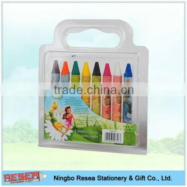 8 jumbo wax crayon set