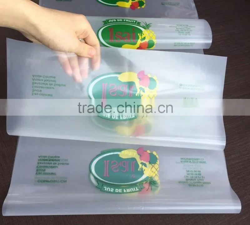 Gravure Printing Water Sachet Bags 500ml Plastic Film Roll/LDPE Mineral Plastic Water Bag/Heat Seal Liquid Beverage Plastic Bag