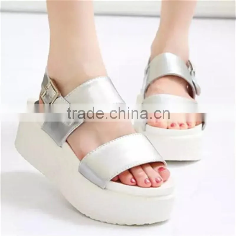 2015 ladies wedge shoes eva sandals korean nude casual sandals shoe