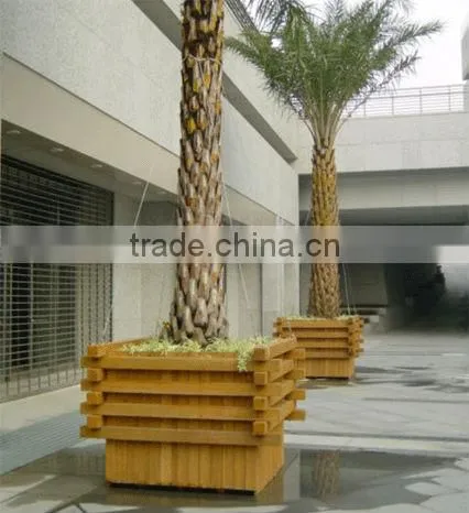 recycled eco friendly material wpc flower pot