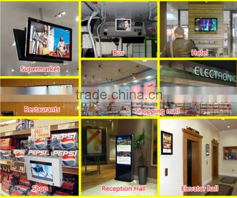 Factory 13.3 inch charge laptop battery without charger Quad core Advertising TV Android Tablet PC