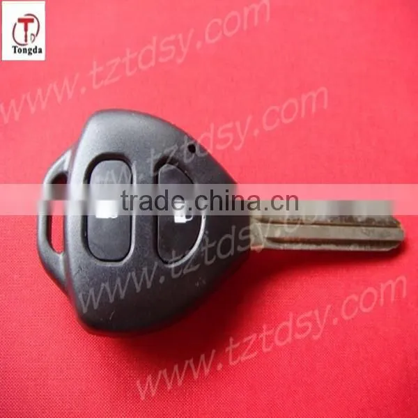 TD Auto key shell 2 button remote key casing with short blade for for toyota