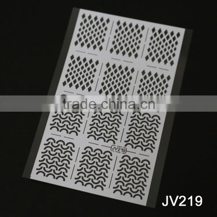 2016 Nail Stencil Guide Vinyl Decal Sticker Nail Stencil Sticker