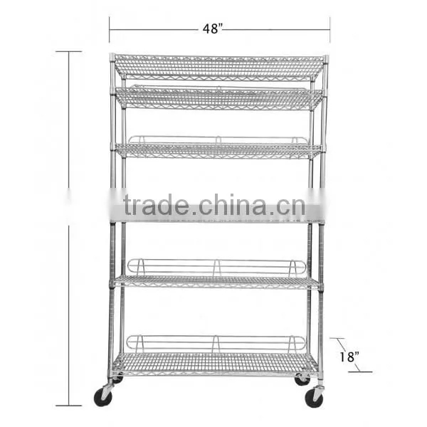 Stainless Steel Wire Shelving for Hospital Storage Use