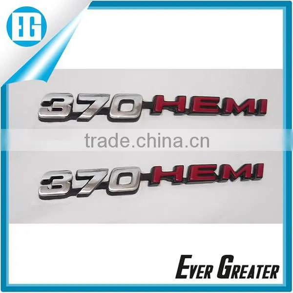 custom chrome numbers car badge