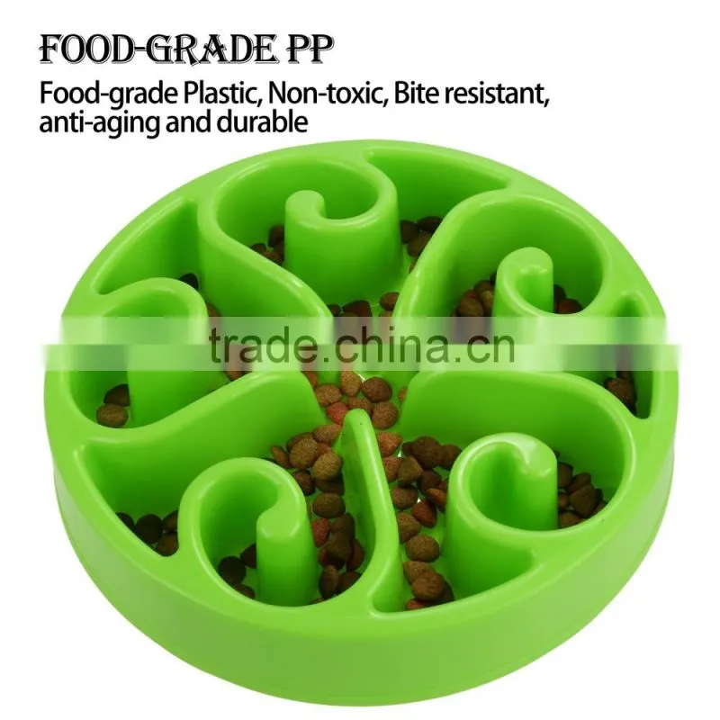 Homdox Pet Fun Feeder Slow Feed Bloat Stop Dog Bowl AM002701
