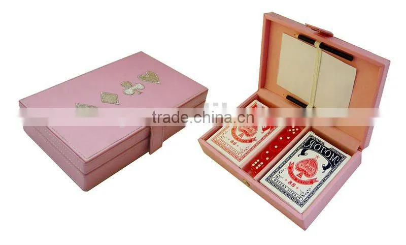 Classical Leather Playing Card Box
