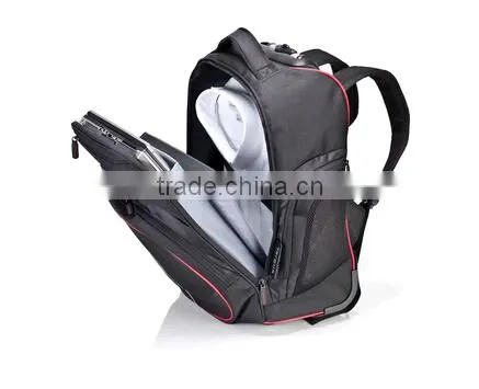 600D oxford 16" compact high quality rolling soft backpack