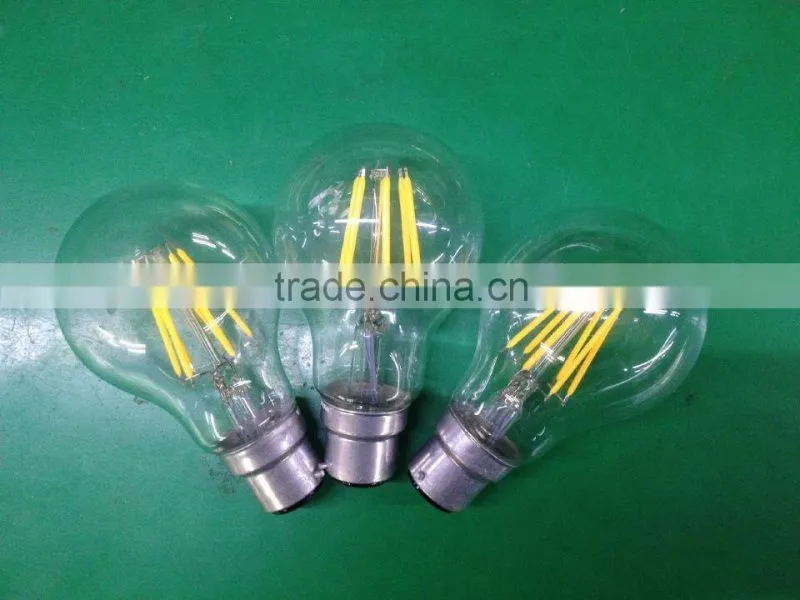 HIGH LUMEN LED FILAMENT BULB WARM WHITE CE ROHS E27 220V