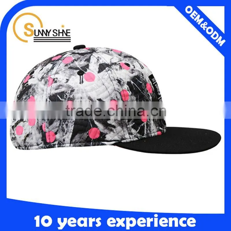 custom flower snapback wholesale cat hat