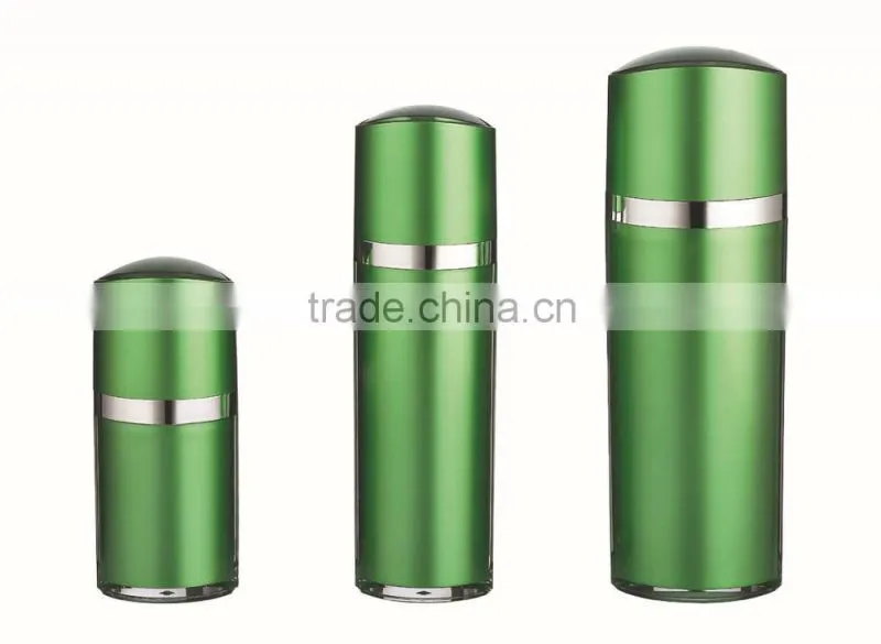 green perfume acrylic bottle/lotion pump display stand