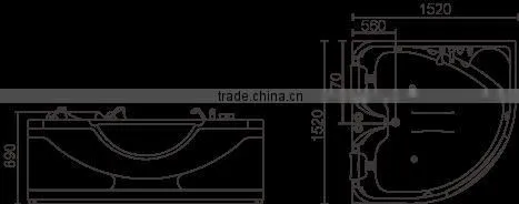 Massage Bathtub WS-150150
